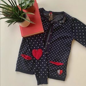 ⚡️NAVY SPOTTED CARDIGAN⚡️